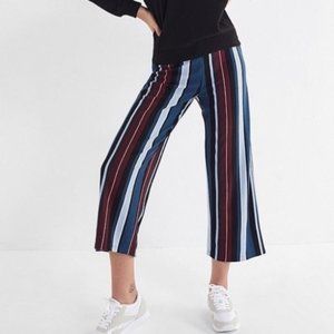 Urban Outfitters Cropped Retro Striped Pants